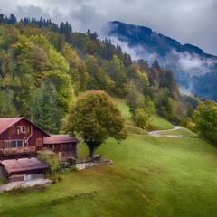 Alps Chalet for Big Group with Sauna & Yoga Terrace