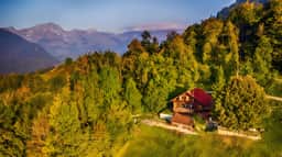 Alps Chalet for Big Group with Sauna & Yoga Terrace