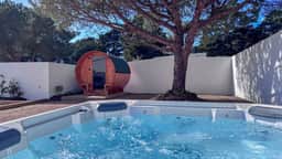 Stylish Escape With Pool Sauna and Terrace