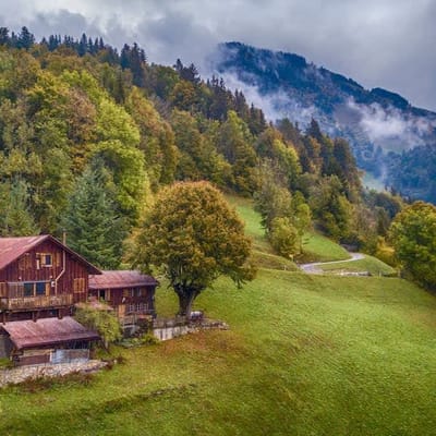 Alps Chalet for Big Group with Sauna & Yoga Terrace
