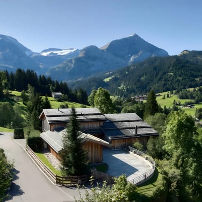 Premier 5BR Chalet with Fitness Room and Stunning Alpine Views