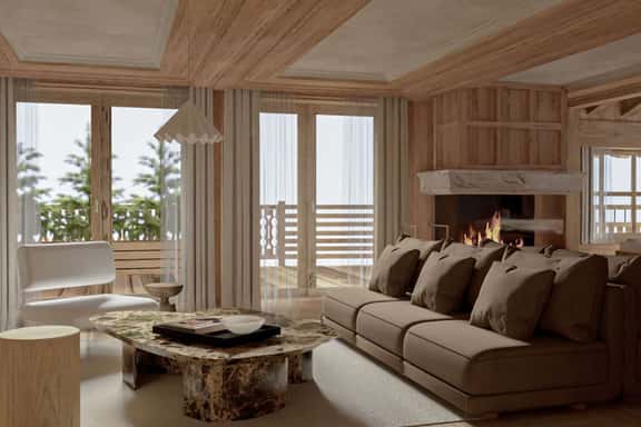Luxurious Alpine Apartment With Fireplace Retreat - Image 1