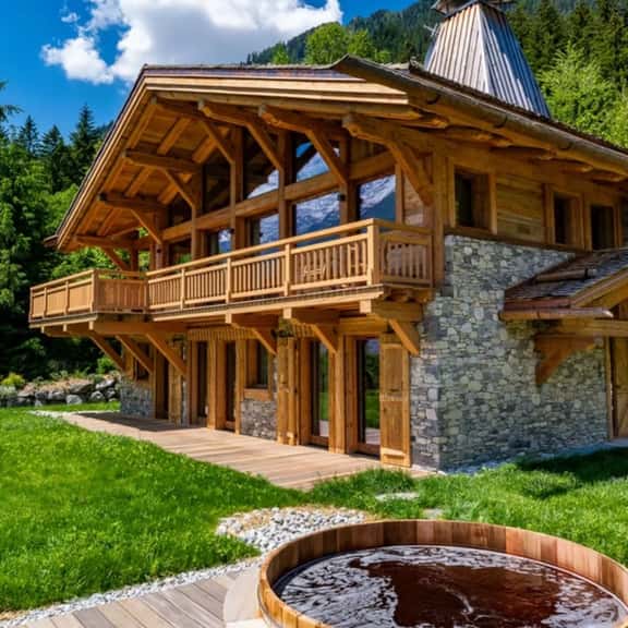 Elegant Ski Chalet with Mountain Views - Image 1