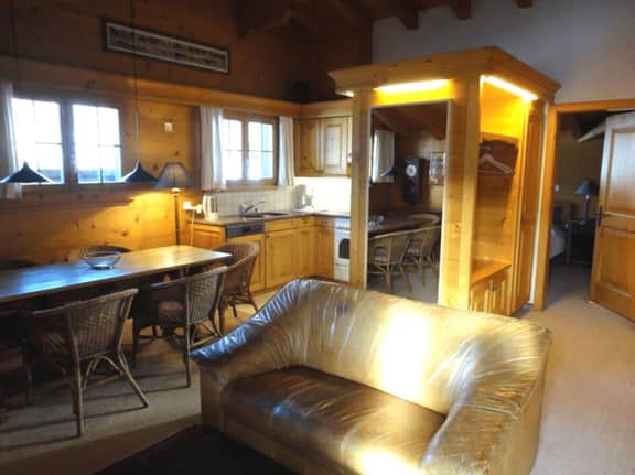 Top Floor Chalet with Balcony and Parking in Saanen