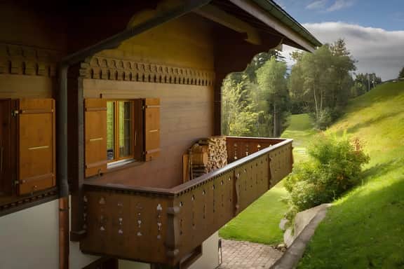 Cozy Apt Overlooking the Gstaad Mountain Area