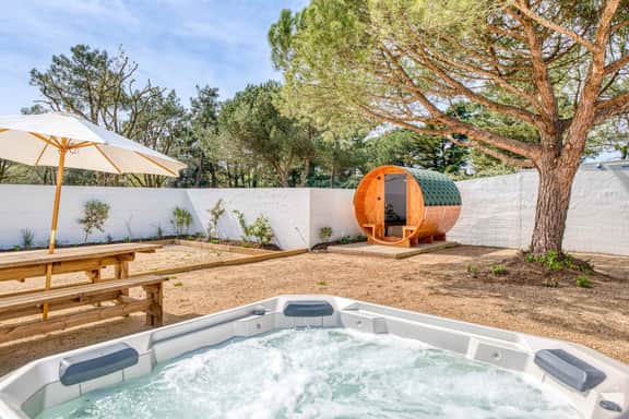 Stylish Escape With Pool Sauna and Terrace