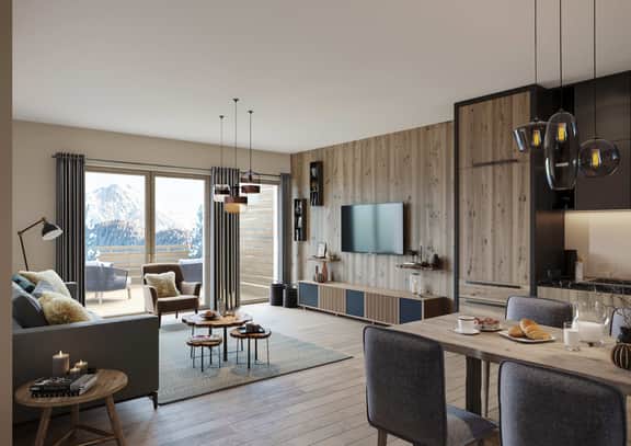 Sunny Terrace Apartment Near Méribel Slopes - Image 3
