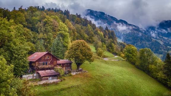 Alps Chalet for Big Group with Sauna & Yoga Terrace