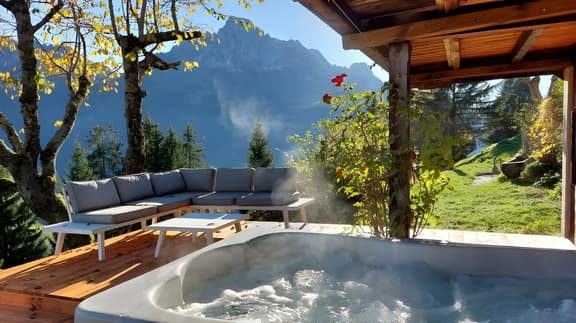Paradise View - 5 BR Gstaad Paradise View Chalet with Outdoor Jacuzzi